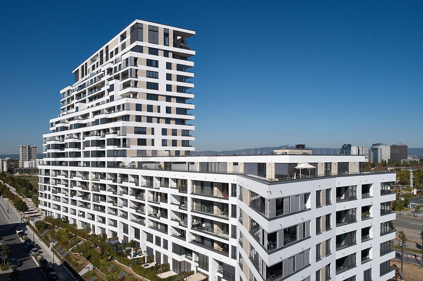 Projekt Fassadenbau Prädium in Frankfurt